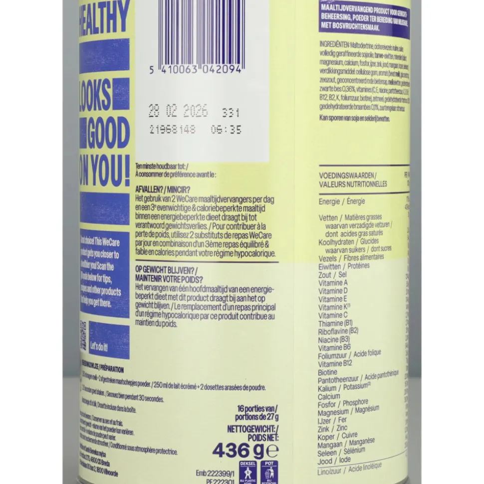 WeCare Meal Replacement Shake Forest Fruit 436 gr