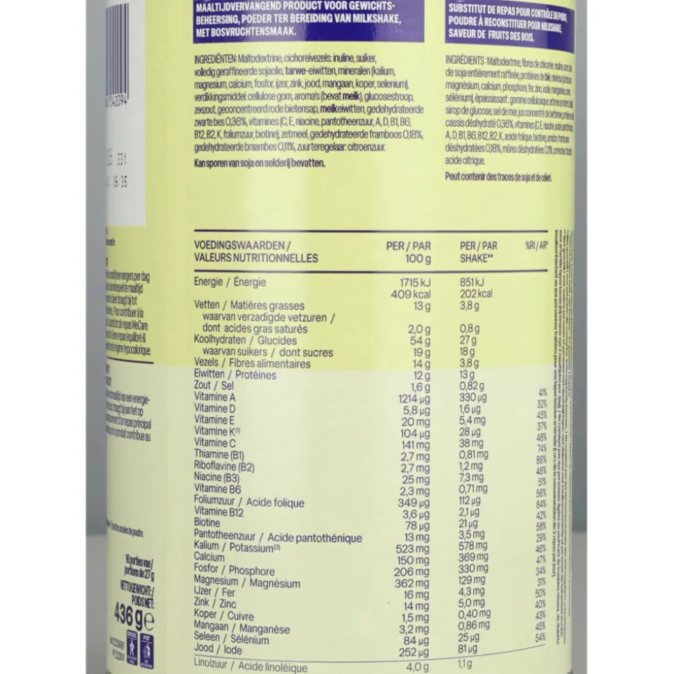 WeCare Meal Replacement Shake Forest Fruit 436 gr