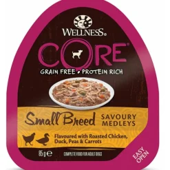 Wellness Core Hondenvoer Small Savoury Medleys Kip - Eend 85 gr