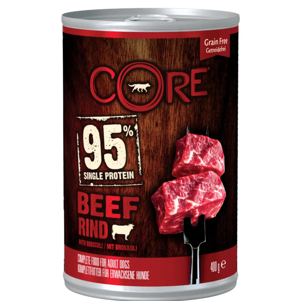 Wellness Core Hondenvoer Blik Rund - Broccoli 400 gr