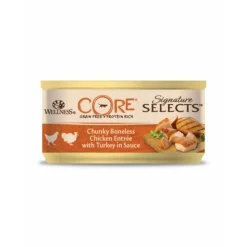 Wellness Core Kattenvoer Signature Selects Chunky Kip - Kalkoen 79 gr