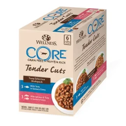 Wellness Core Kattenvoer Tender Cuts Selection 6-pack Tonijn 6 x 85 gr