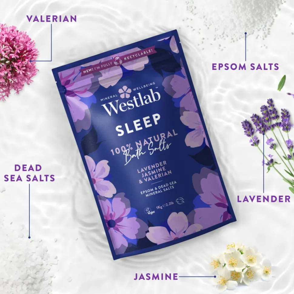 Westlab 100% Natuurlijk Badzout Sleep 1000 gr