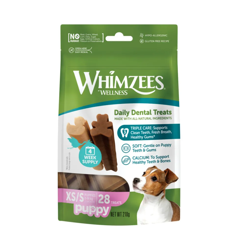 Whimzees Week Bag Puppy Kauwsnack XS - S 28 stuks