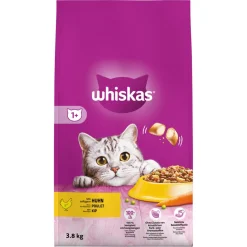 Whiskas 1+ Adult Katten Droogvoer Kip 3,8 kg
