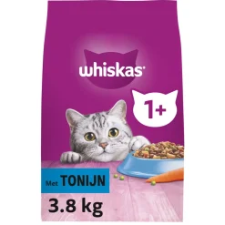 Whiskas 1+ Adult Katten Droogvoer Tonijn 3,8 kg