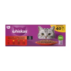 Whiskas 1+ Classic Kattenvoer natvoer Selectie in Saus 40 x 85 gr