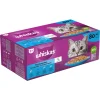 Whiskas Adult 1+ Kattenvoer Nat Maaltijdzakjes Multipack Vis Selectie in Gelei 80x85 gr