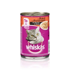 Whiskas Blik Adult Brokjes in Saus Rund 400 gr