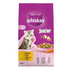 Whiskas Junior Kattenbrokken Kip 7 kg