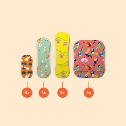 Wild Stripes Pleisters Kids Sensitive Jungle Vibe 20 stuks