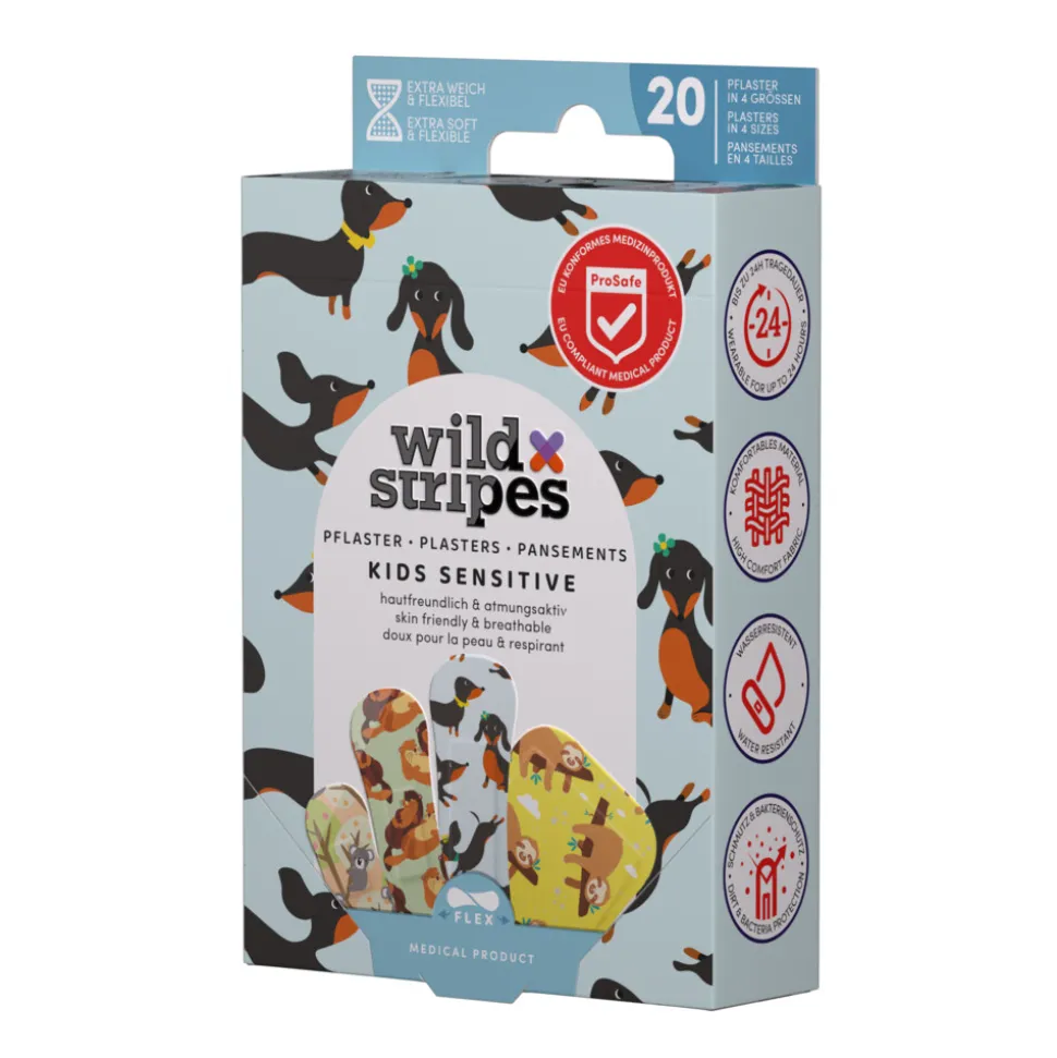 Wild Stripes Pleisters Kids Sensitive Animal Fun 20 stuks