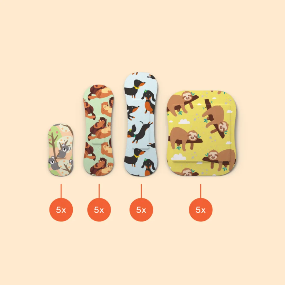 Wild Stripes Pleisters Kids Sensitive Animal Fun 20 stuks