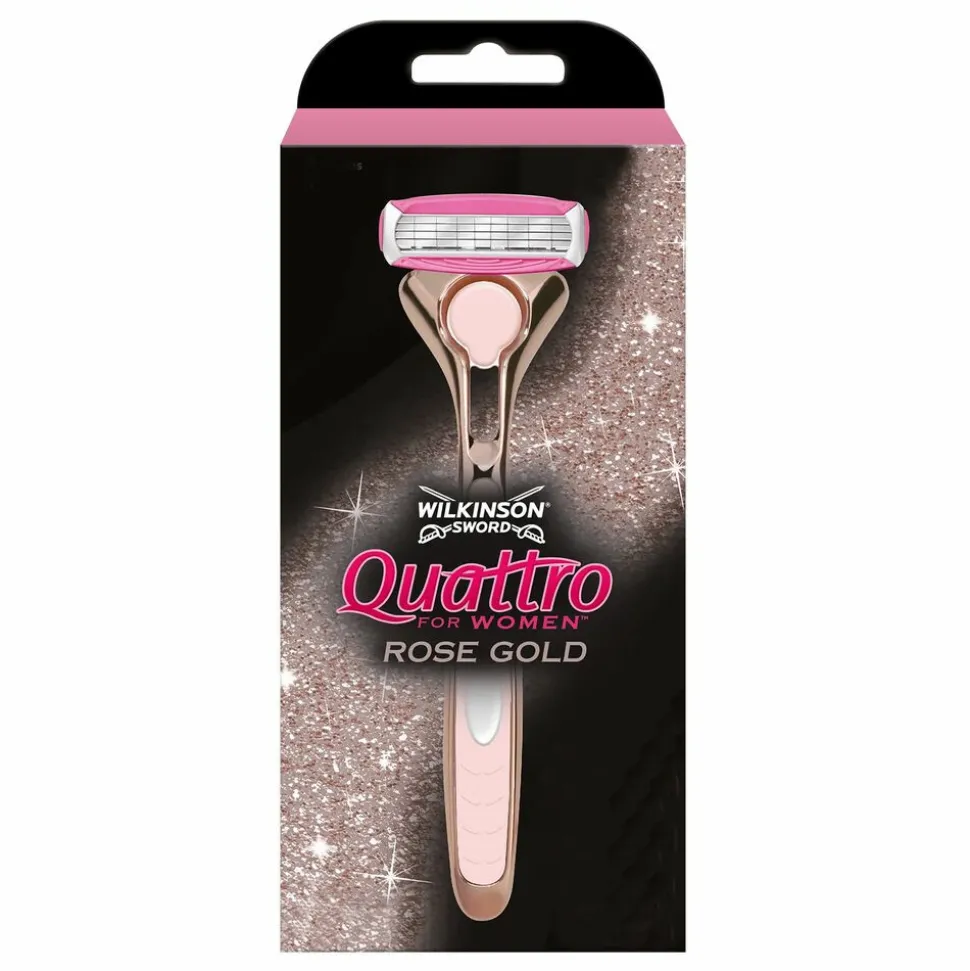 Wilkinson Quattro Scheermes Vrouwen Rose Gold
