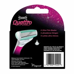 Wilkinson Quattro Sensitive Vrouwen Navulmesjes 4 stuks