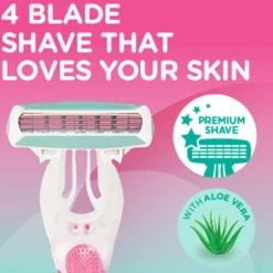 Wilkinson Wegwerpscheermesjes Quattro For Woman 4 stuks