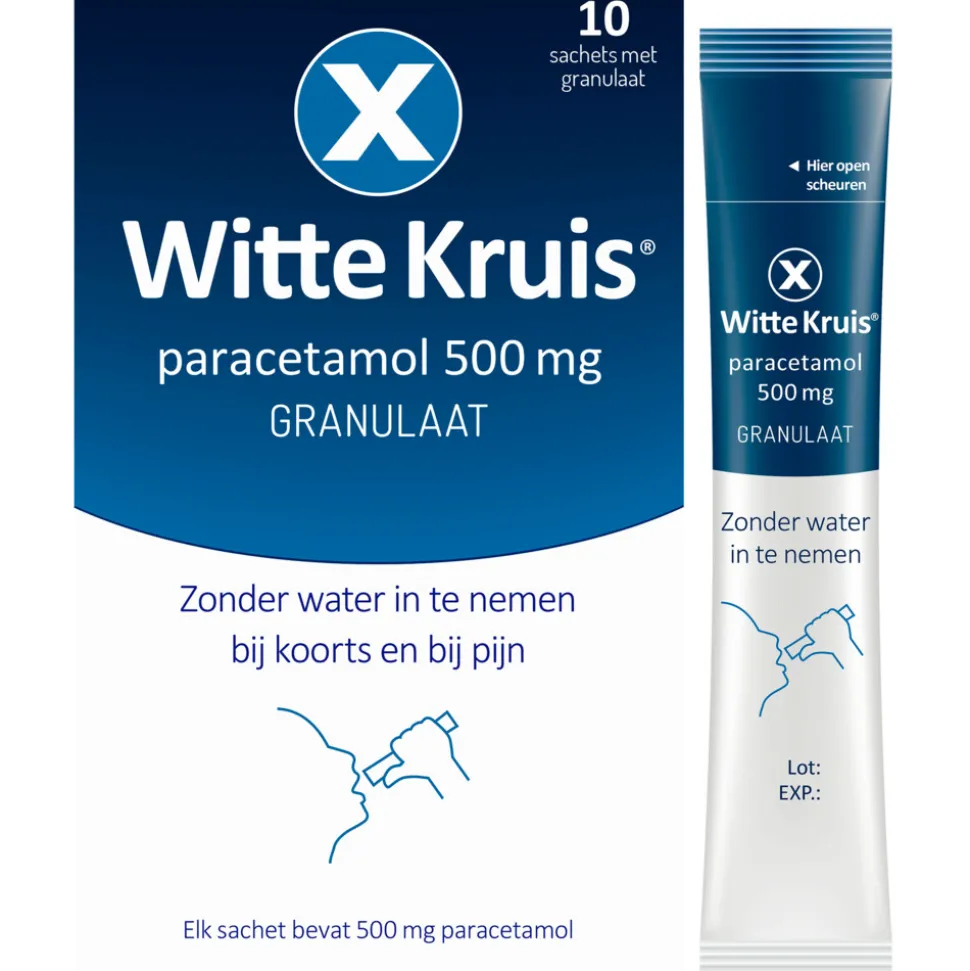 Witte Kruis Paracetamol Granulaat 10 sachets