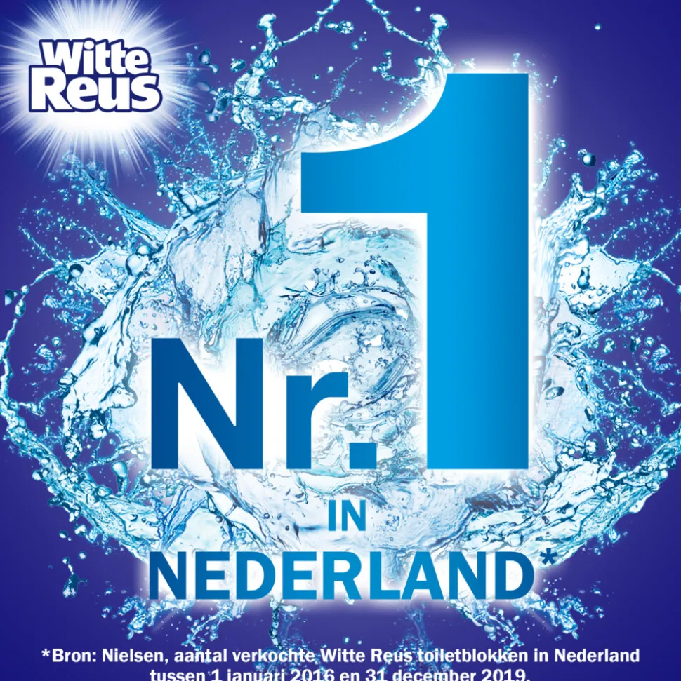 Witte Reus Toiletblok Blauw Actief Bloesem 2 stuks