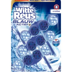 Witte Reus Toiletblok Blauw Actief Hygiene 3 stuks