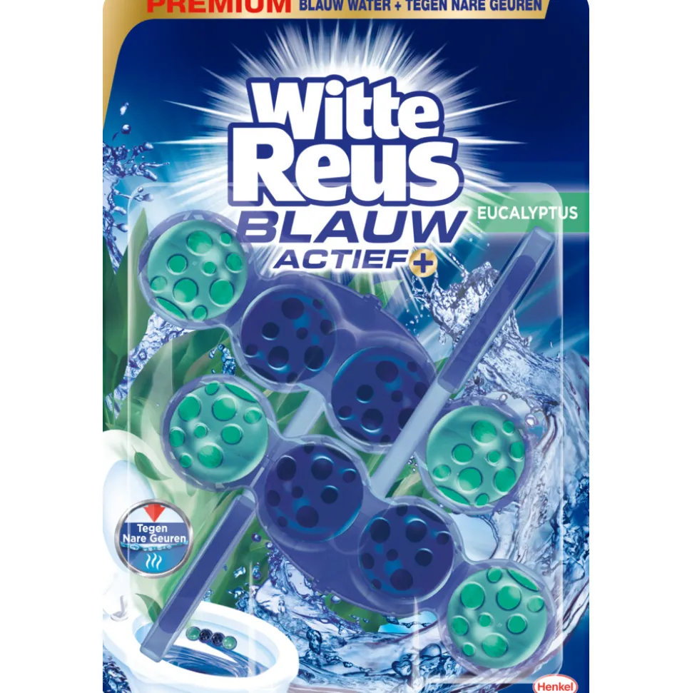 Witte Reus Toiletblok Blauw Actief Eucalyptus 2 stuks