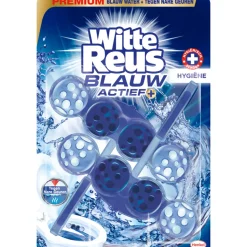 Witte Reus Toiletblok Blauw Actief Hygiëne 2 stuks