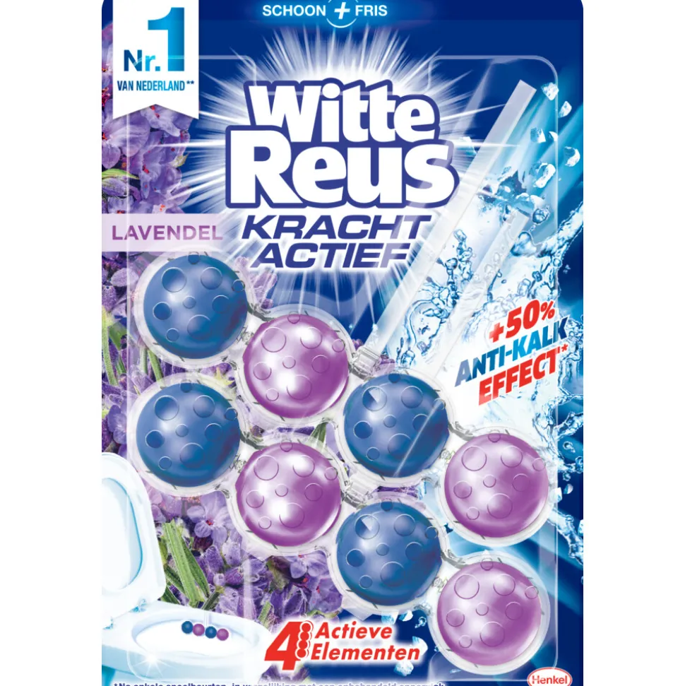 Witte Reus Toiletblok Kracht Actief Lavendel 2 stuks