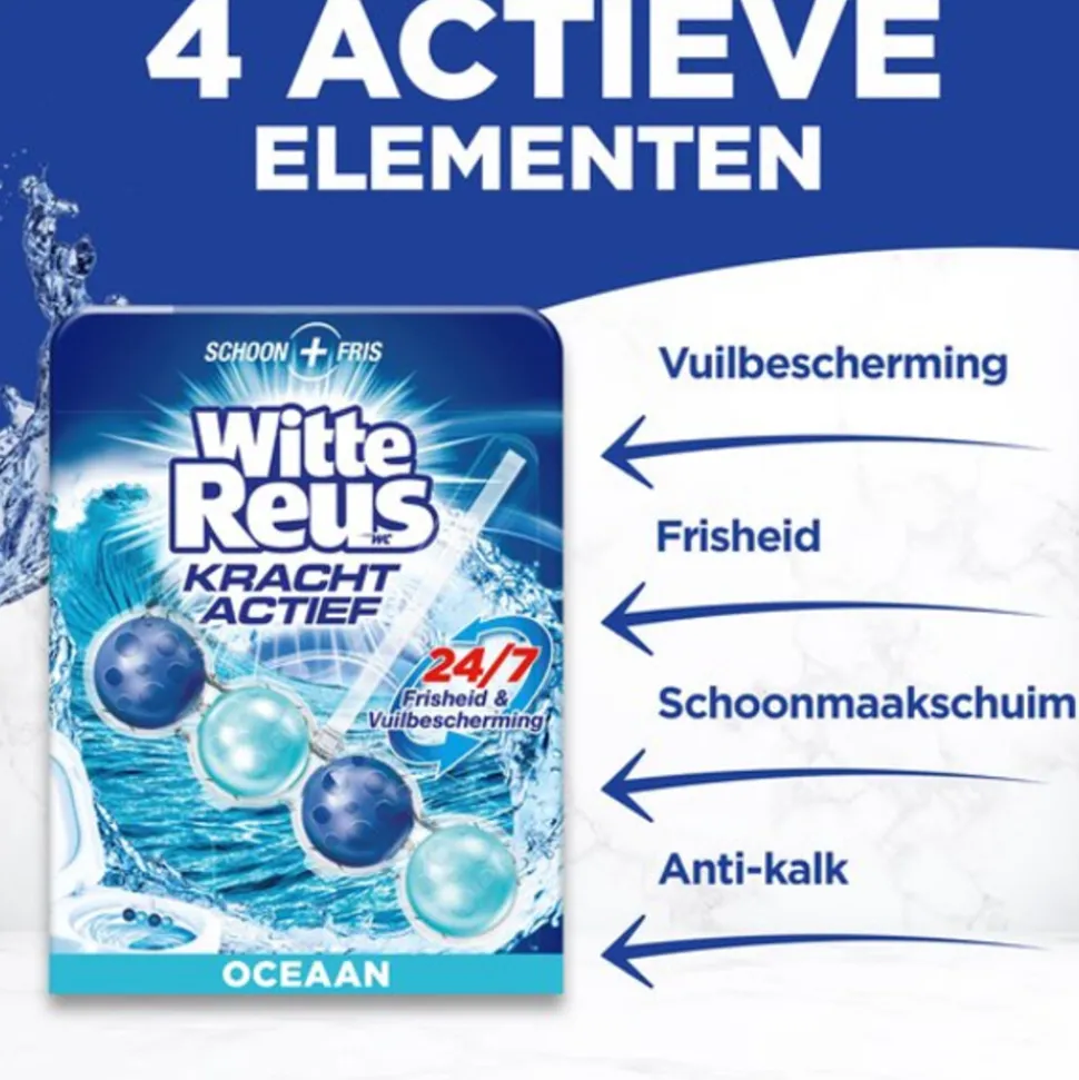 Witte Reus Toiletblok Kracht Actief Oceaan