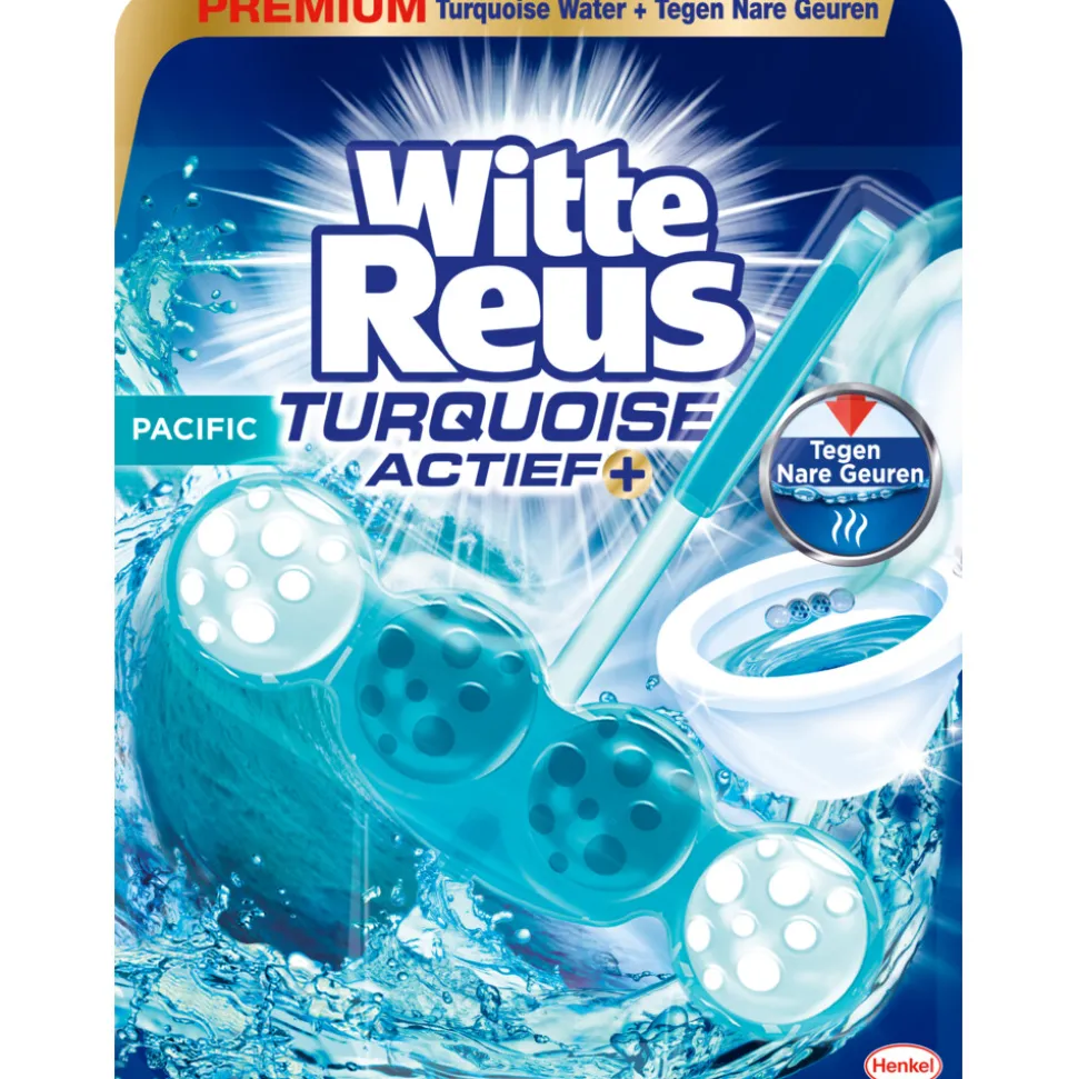 Witte Reus Toiletblok Turquoise Actief