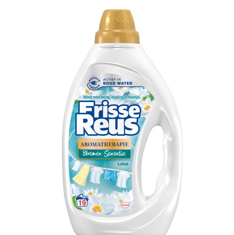 Witte Reus Wasmiddel Frisse Reus Gel Lotus 19 Wasbeurten 855 ml