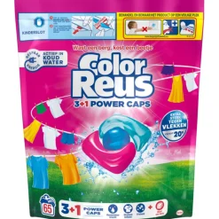 Witte Reus Wasmiddelcapsules 3+1 Power Caps Kleur 65 beurten