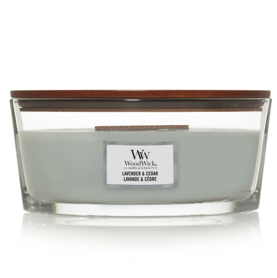 WoodWick Geurkaars Ellipse Lavender & Cedar 454 gr