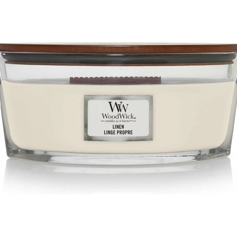 WoodWick Geurkaars Ellipse Linen 454 gr