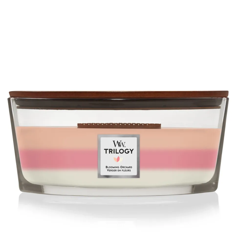 WoodWick Geurkaars Ellipse Trilogy Blooming Orchard 454 gr