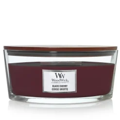 WoodWick Geurkaars Ellipse Black Cherry 454 gr