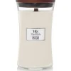 WoodWick Geurkaars Large White Teak 611 gr