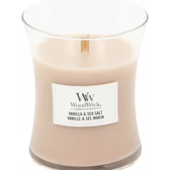 WoodWick Geurkaars Medium Vanilla & Sea Salt 275 gr