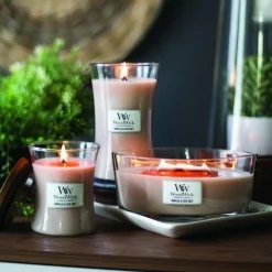 WoodWick Geurkaars Medium Vanilla & Sea Salt 275 gr