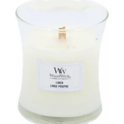 WoodWick Geurkaars Medium Linen 275 gr
