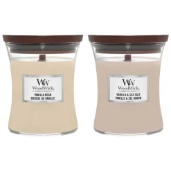 WoodWick Geurkaars Vanilla Pakket