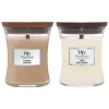 WoodWick Medium Cashmere en Linen Pakket