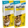 2x AdTab Anti Vlo en Teek Kauwtabletten Kat >2,0-8,0 kg 3 tabletten