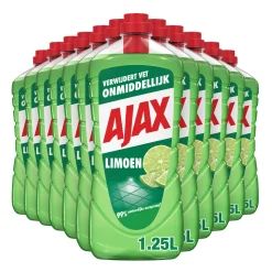 12x Ajax Allesreiniger Limoen 1,25 liter