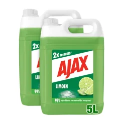2x Ajax Allesreiniger Limoen 5 liter