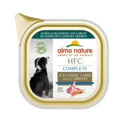 17x Almo Nature HFC Alu Hondenvoer Nat Blikje Lam & Wortel 85 gr