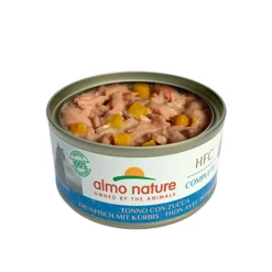 24x Almo Nature HFC Complete Graanvrij Kattenvoer Nat Tonijn & Pompoen 70 gr
