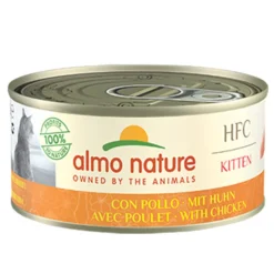 24x Almo Nature HFC Complete Kattenvoer Nat Kitten Kip 150 gr