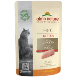24x Almo Nature HFC Complete Kattenvoer Nat Kitten Kip 55 gr