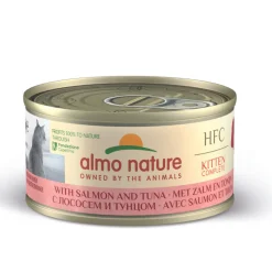 24x Almo Nature HFC Complete Kattenvoer Nat Kitten Zalm & Tonijn 70 gr