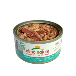 24x Almo Nature HFC Jelly Kattenvoer Nat Forel & Tonijn 70 gr