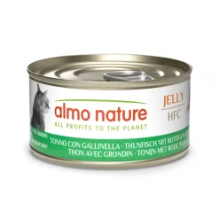 24x Almo Nature HFC Kattenvoer Nat Blikje Tonijn & Rode Poon 70 gr